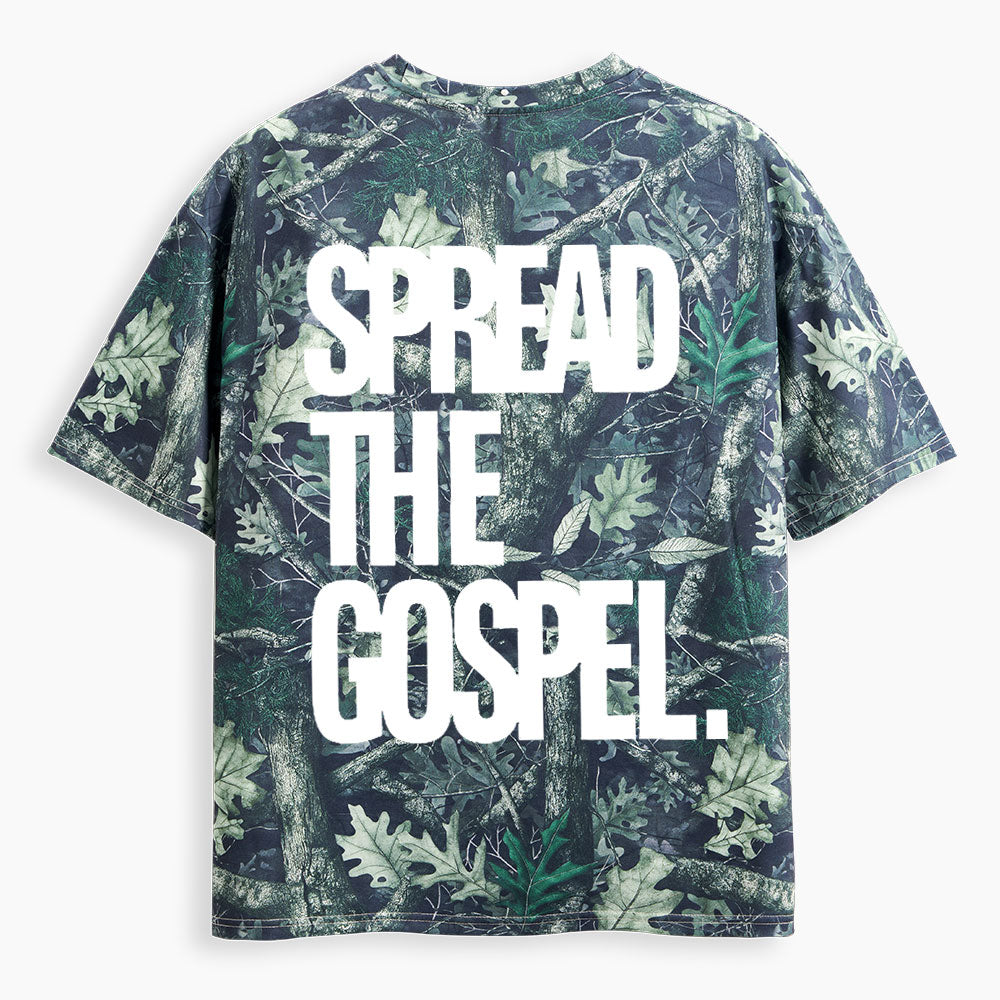 Spread The Gospel Christian Camo T-Shirt