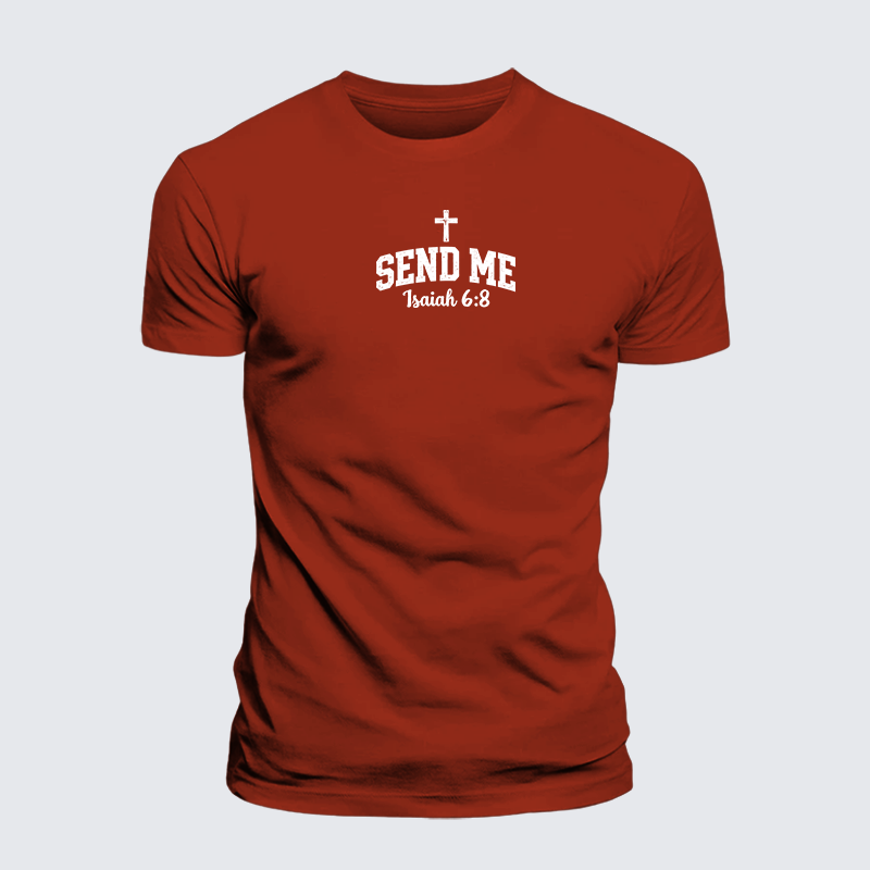 Luxe Mercerized Cotton Tee - Isaiah 6:8 - SEND ME