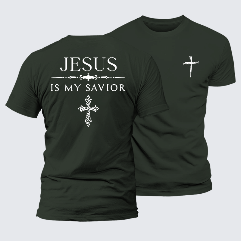 Luxe Mercerized Cotton Tee - Jesus Is My Savior
