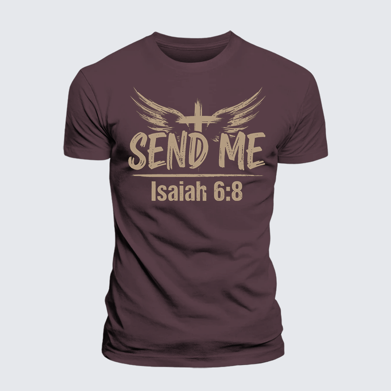 Luxe Mercerized Cotton Tee - Isaiah 6:8 - SEND ME