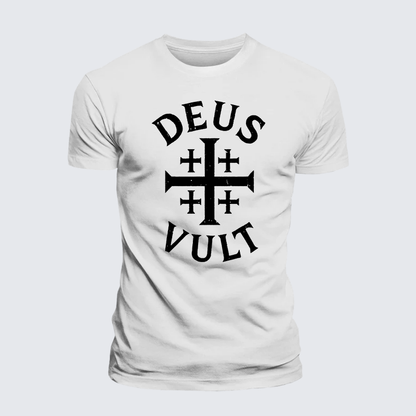 Luxe Mercerized Cotton Tee - Deus Vult