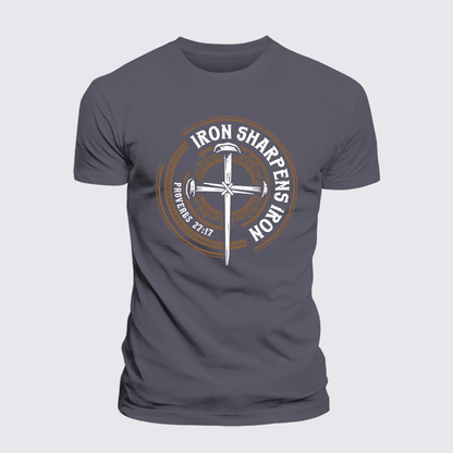 Luxe Mercerized Cotton Tee - Iron Sharpens Iron - Proverbs 27:17
