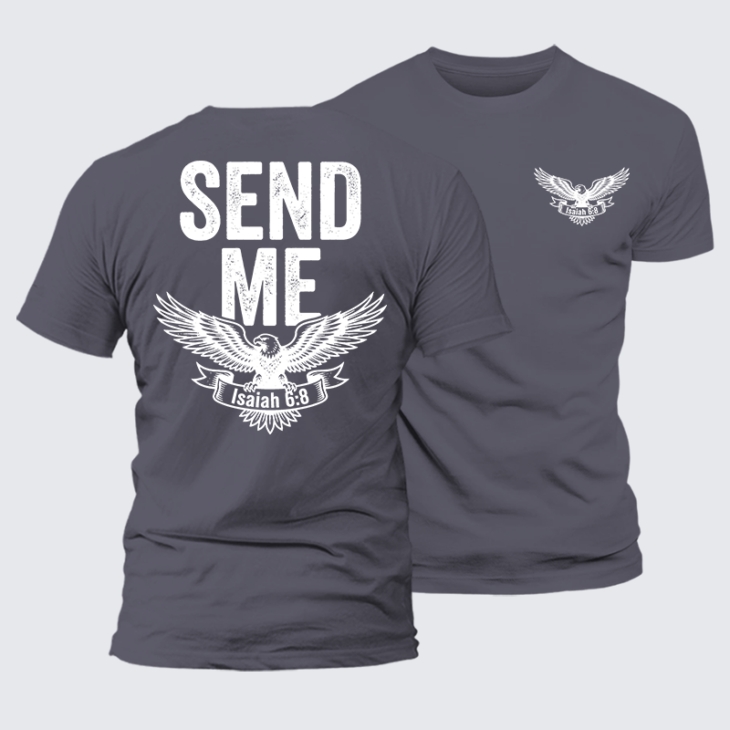 Luxe Mercerized Cotton Tee - Isaiah 6:8 - SEND ME