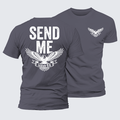 Luxe Mercerized Cotton Tee - Isaiah 6:8 - SEND ME