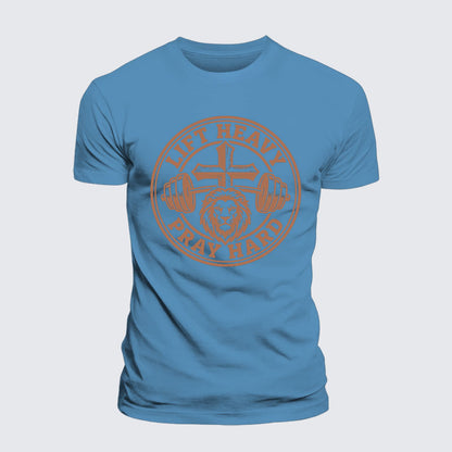 Luxe Mercerized Cotton Tee - Lift Heavy Pray Hard