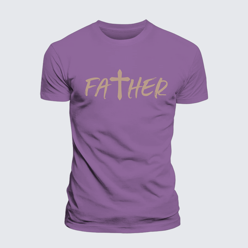 Luxe Mercerized Cotton Tee - Father Christian Cross