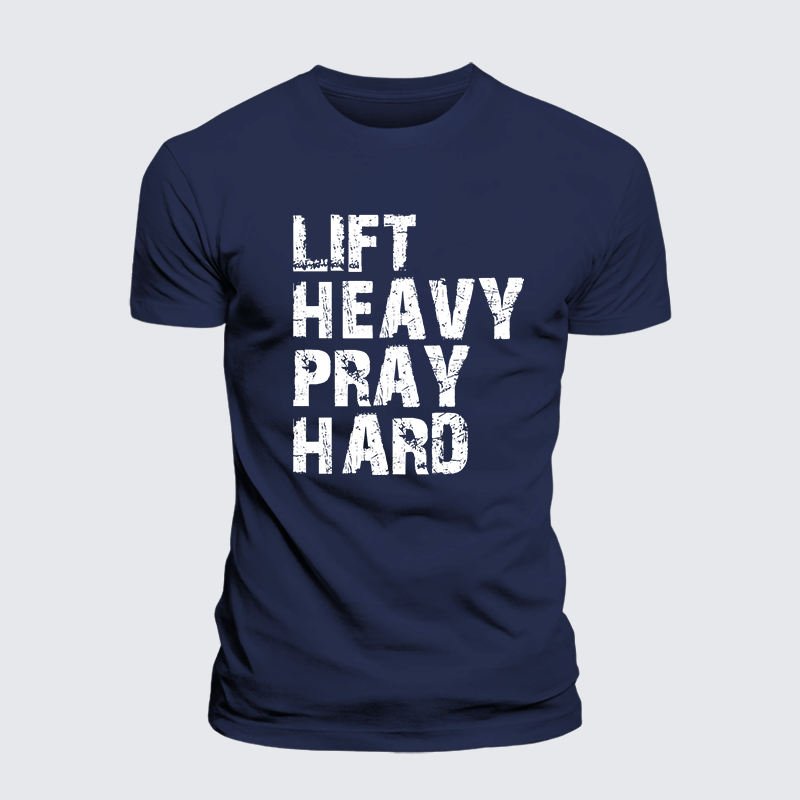 Luxe Mercerized Cotton Tee - Lift Heavy Pray Hard Gym