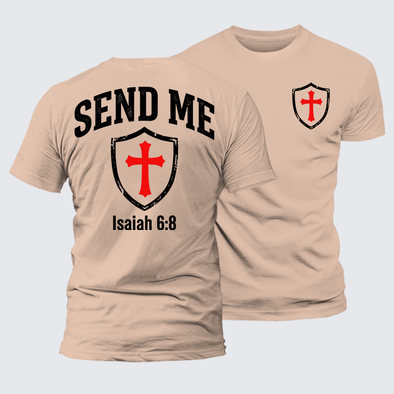 Luxe Mercerized Cotton Tee - Isaiah 6:8 - SEND ME