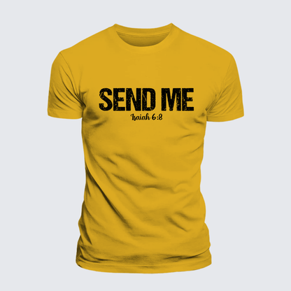 Luxe Mercerized Cotton Tee - Isaiah 6:8 - SEND ME