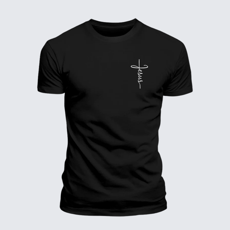 Luxe Mercerized Cotton Tee - Jesus Cross