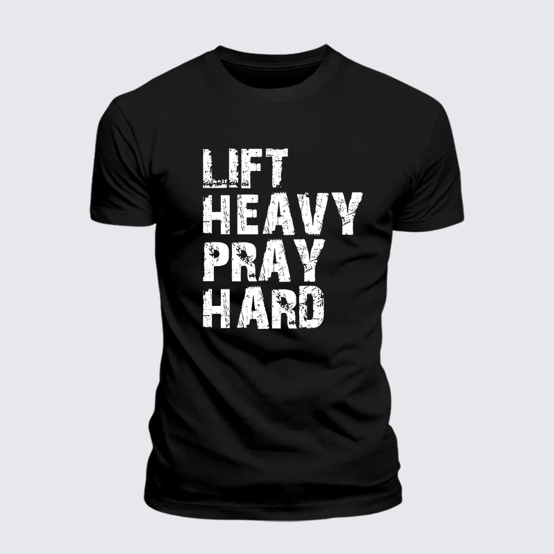 Luxe Mercerized Cotton Tee - Lift Heavy Pray Hard Gym