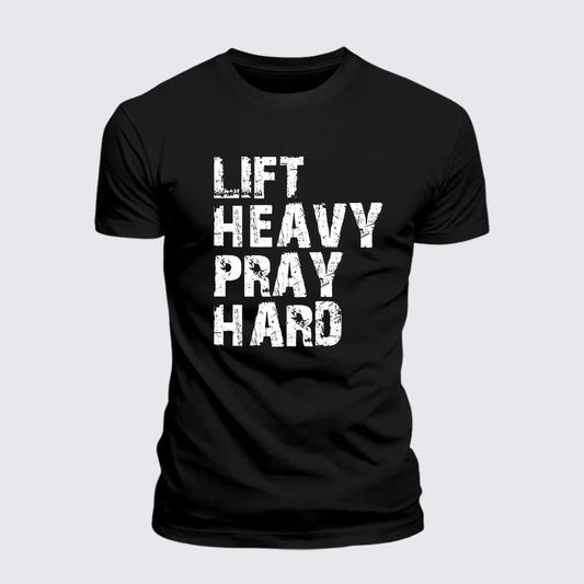 Luxe Mercerized Cotton Tee - Lift Heavy Pray Hard Gym