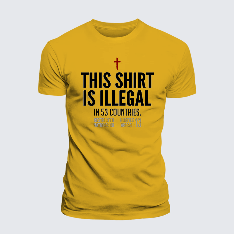 Luxe Mercerized Cotton Tee - This Shirt is Illegal
