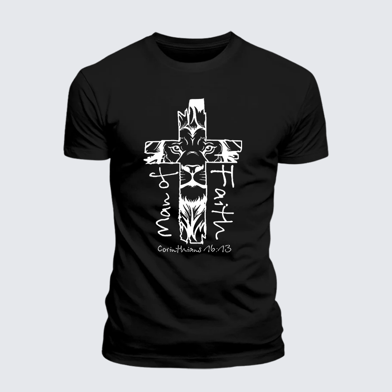 Luxe Mercerized Cotton Tee - Man Of Faith
