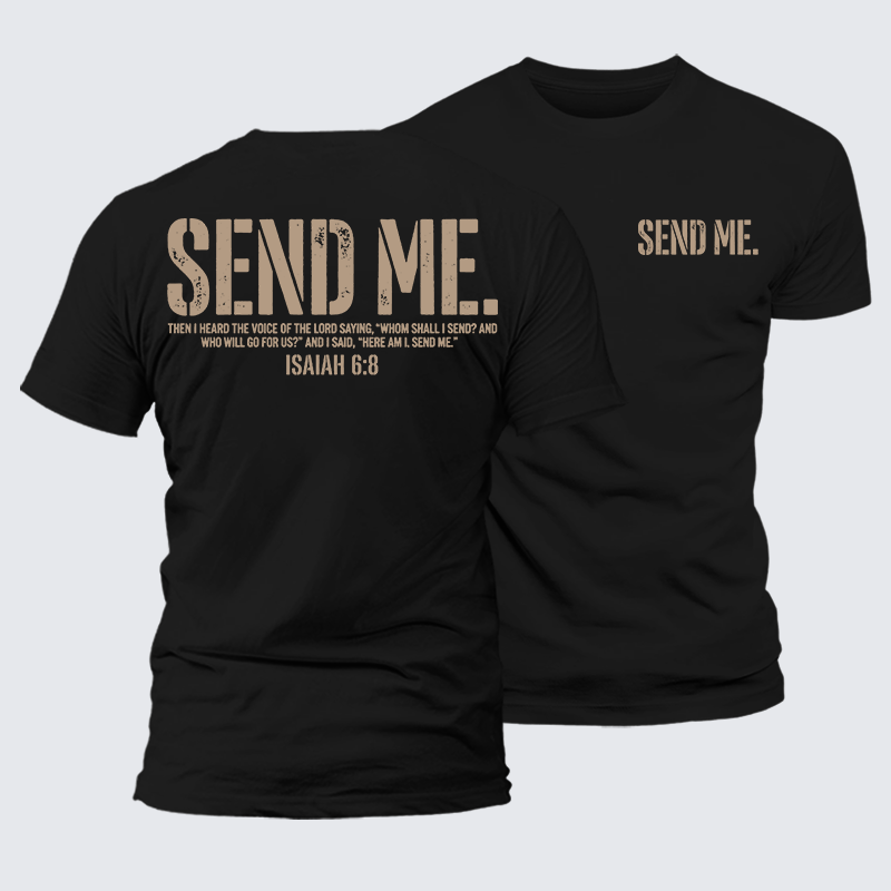Luxe Mercerized Cotton Tee - Send Me Isaiah 6:8