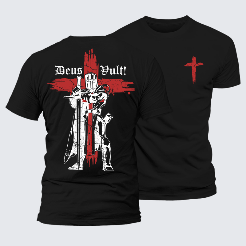 Luxe Mercerized Cotton Tee - Deus Vult Crusader