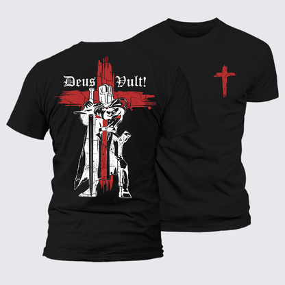 Luxe Mercerized Cotton Tee - Deus Vult Crusader