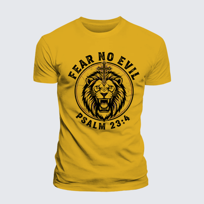 Luxe Mercerized Cotton Tee - Fear No Evil Lion