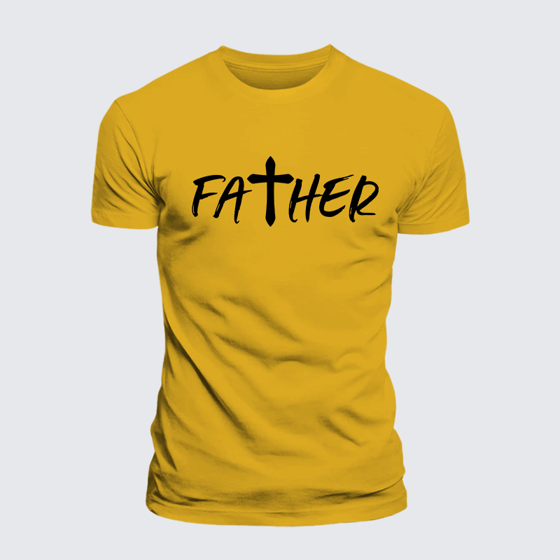 Luxe Mercerized Cotton Tee - Father Christian Cross