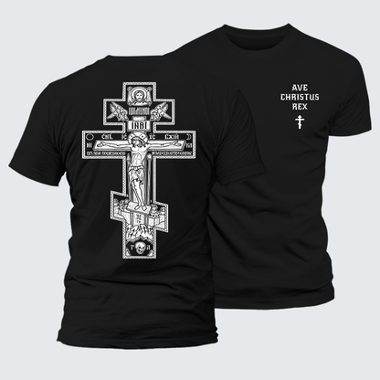Luxe Mercerized Cotton Tee - Ave Christus Rex