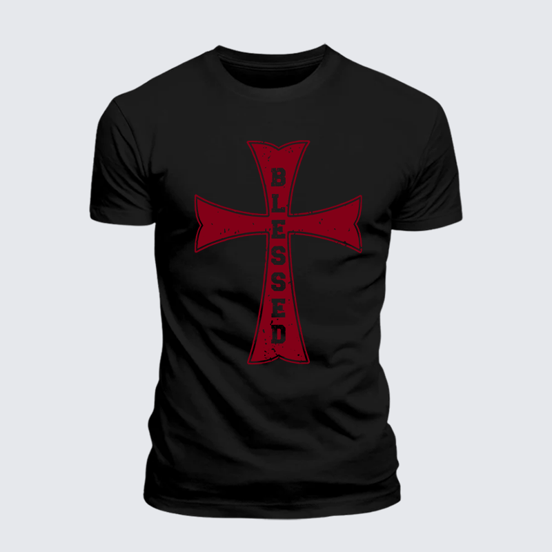 Luxe Mercerized Cotton Tee - Blessed Cross