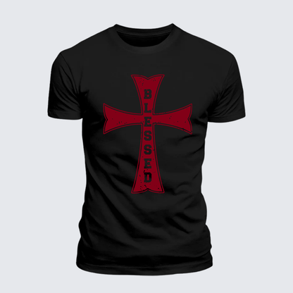 Luxe Mercerized Cotton Tee - Blessed Cross