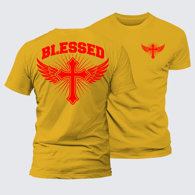 Luxe Mercerized Cotton Tee - Blessed Cross