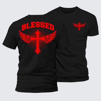 Luxe Mercerized Cotton Tee - Blessed Cross