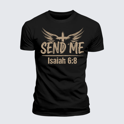 Luxe Mercerized Cotton Tee - Isaiah 6:8 - SEND ME