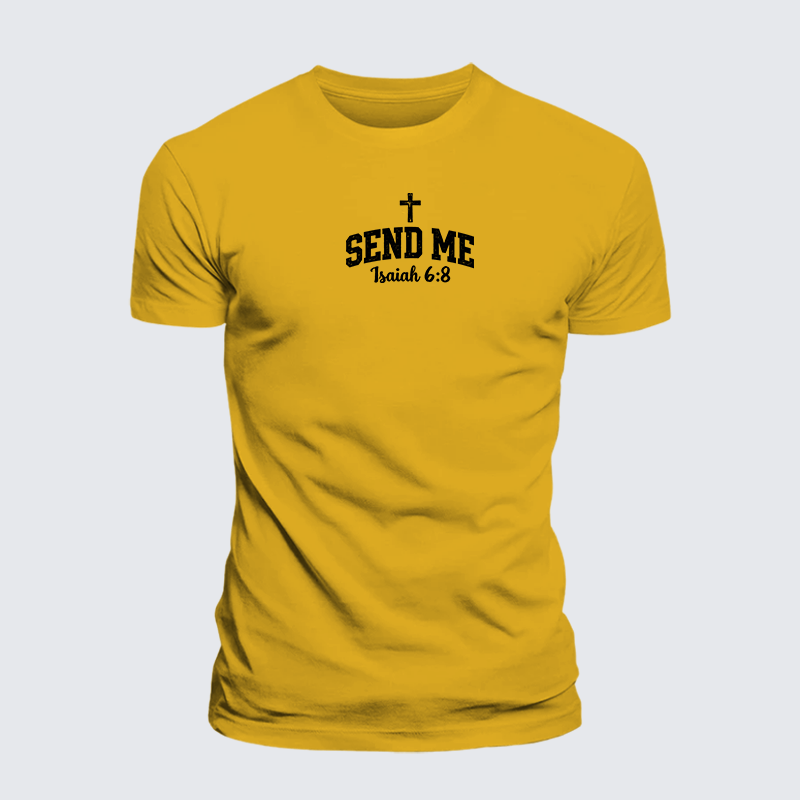 Luxe Mercerized Cotton Tee - Isaiah 6:8 - SEND ME