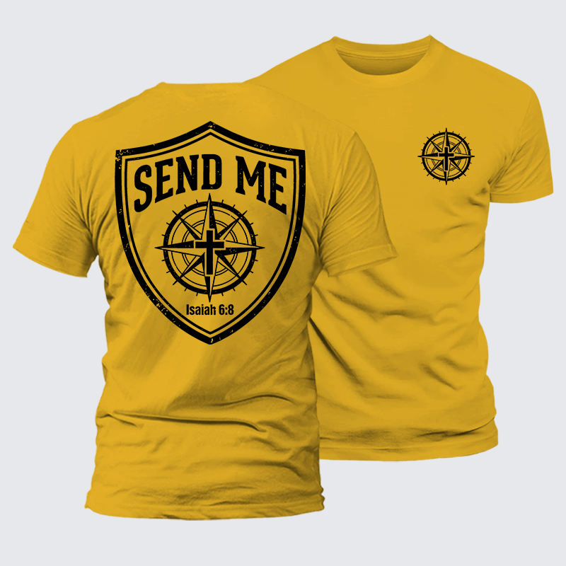 Luxe Mercerized Cotton Tee - Isaiah 6:8 - SEND ME