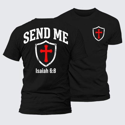 Luxe Mercerized Cotton Tee - Isaiah 6:8 - SEND ME
