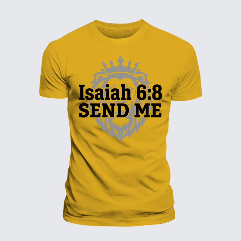 Luxe Mercerized Cotton Tee - Isaiah 6:8 - SEND ME