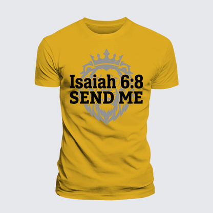 Luxe Mercerized Cotton Tee - Isaiah 6:8 - SEND ME