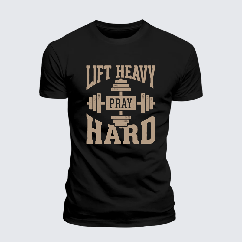 Luxe Mercerized Cotton Tee - Lift Heavy Pray Hard