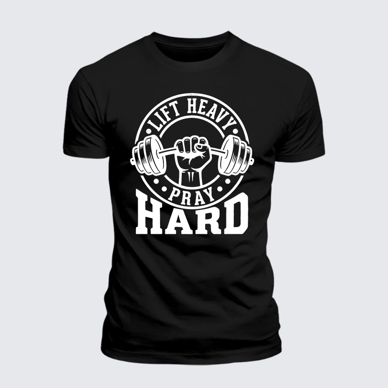 Luxe Mercerized Cotton Tee - Lift Heavy Pray Hard