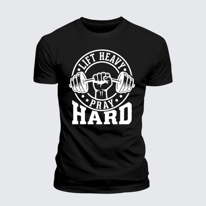 Luxe Mercerized Cotton Tee - Lift Heavy Pray Hard