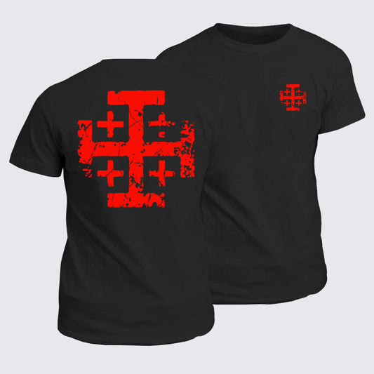 Classic Cotton Tee - Knights Templar Jerusalem Cross