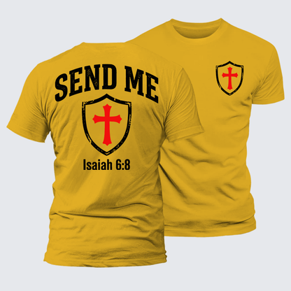 Luxe Mercerized Cotton Tee - Isaiah 6:8 - SEND ME