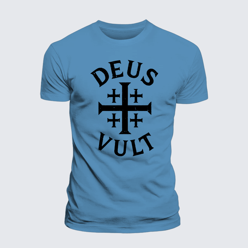 Luxe Mercerized Cotton Tee - Deus Vult