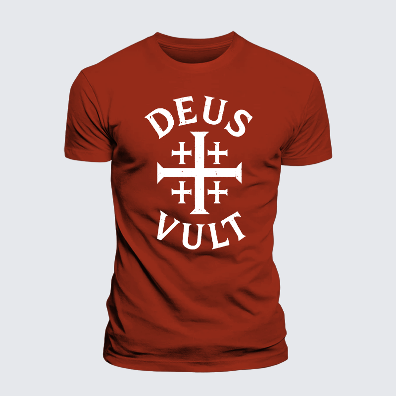Luxe Mercerized Cotton Tee - Deus Vult
