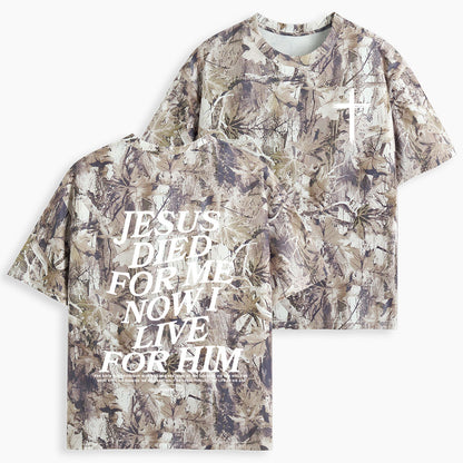 Jesus Died For Me Christian Camo T-Shirt