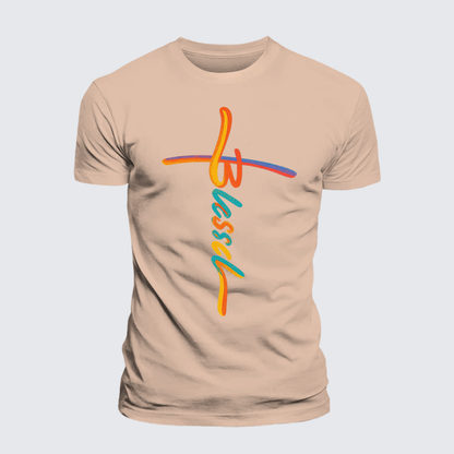 Luxe Mercerized Cotton Tee - Blessed
