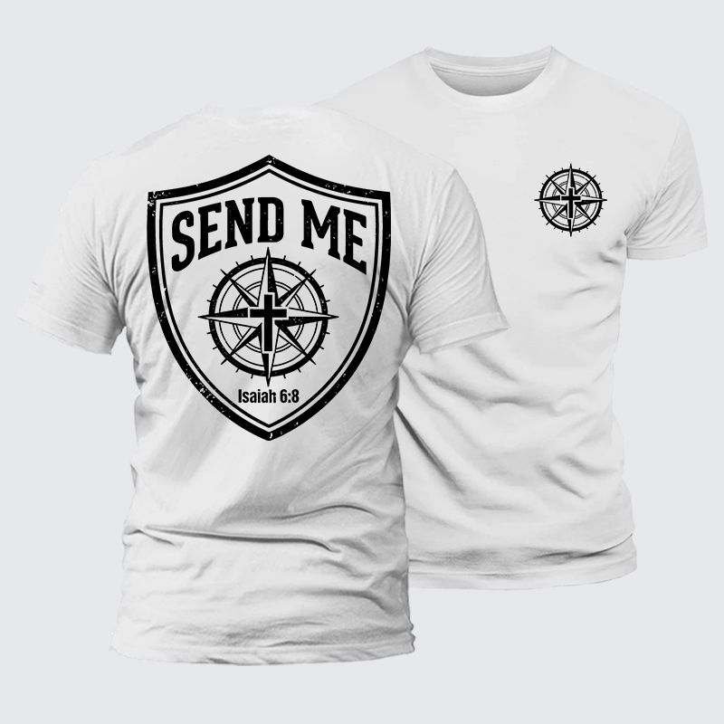 Luxe Mercerized Cotton Tee - Isaiah 6:8 - SEND ME