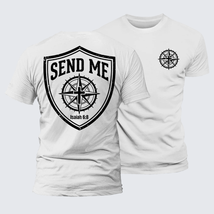 Luxe Mercerized Cotton Tee - Isaiah 6:8 - SEND ME
