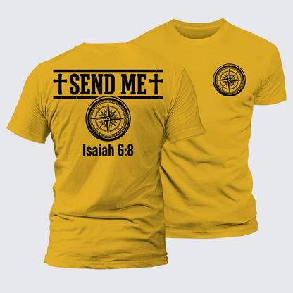 Luxe Mercerized Cotton Tee - Isaiah 6:8 - SEND ME