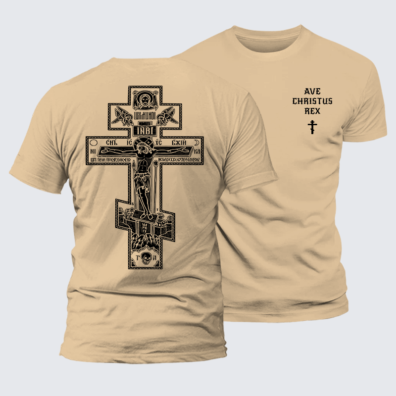 Luxe Mercerized Cotton Tee - Ave Christus Rex