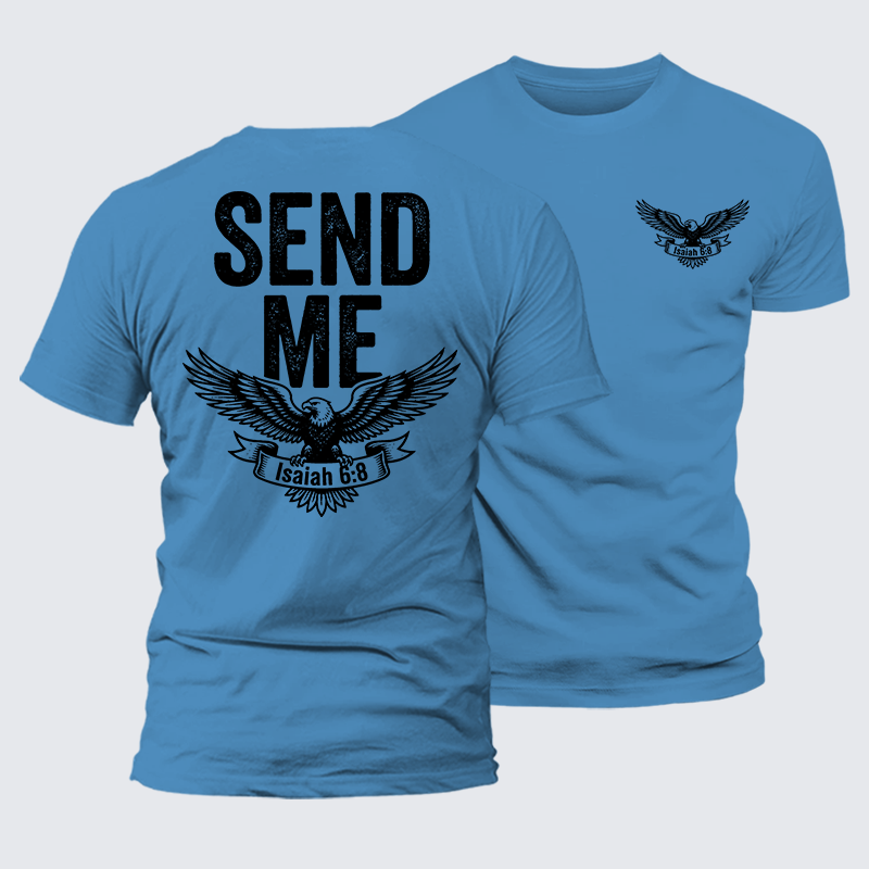 Luxe Mercerized Cotton Tee - Isaiah 6:8 - SEND ME