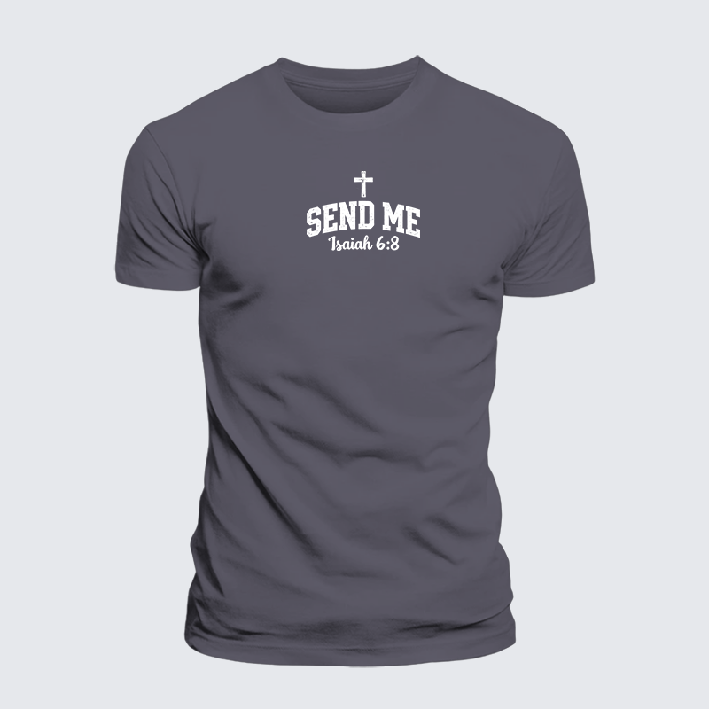 Luxe Mercerized Cotton Tee - Isaiah 6:8 - SEND ME