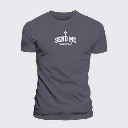 Luxe Mercerized Cotton Tee - Isaiah 6:8 - SEND ME